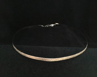 Simple Pitted Silver Band Circlet Headpiece With or Without Moon