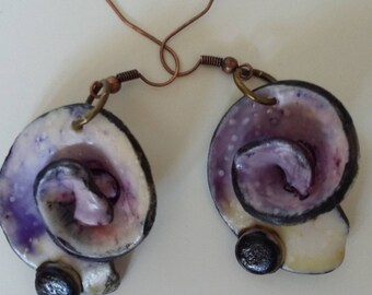 Orecchini Pendenti A Conchiglia – Lega Di Rame – Tema Marino, Lunghi 4,5 Cm – Regalo Per Donna - 3