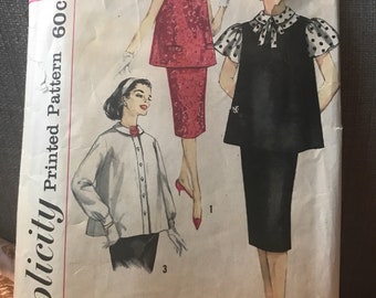Vintage 50s Simplicity 3276 Maternity Separates-Size 14 (34 Bust)