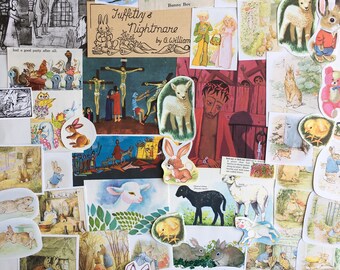 Easter ephemera for junk journals, smash books, art journals, collage and altered art