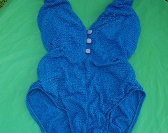 Vintage Jantzen Blue Swimsuit size 10