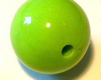 3 lime green round beads 8mm AR312 8 mm Green