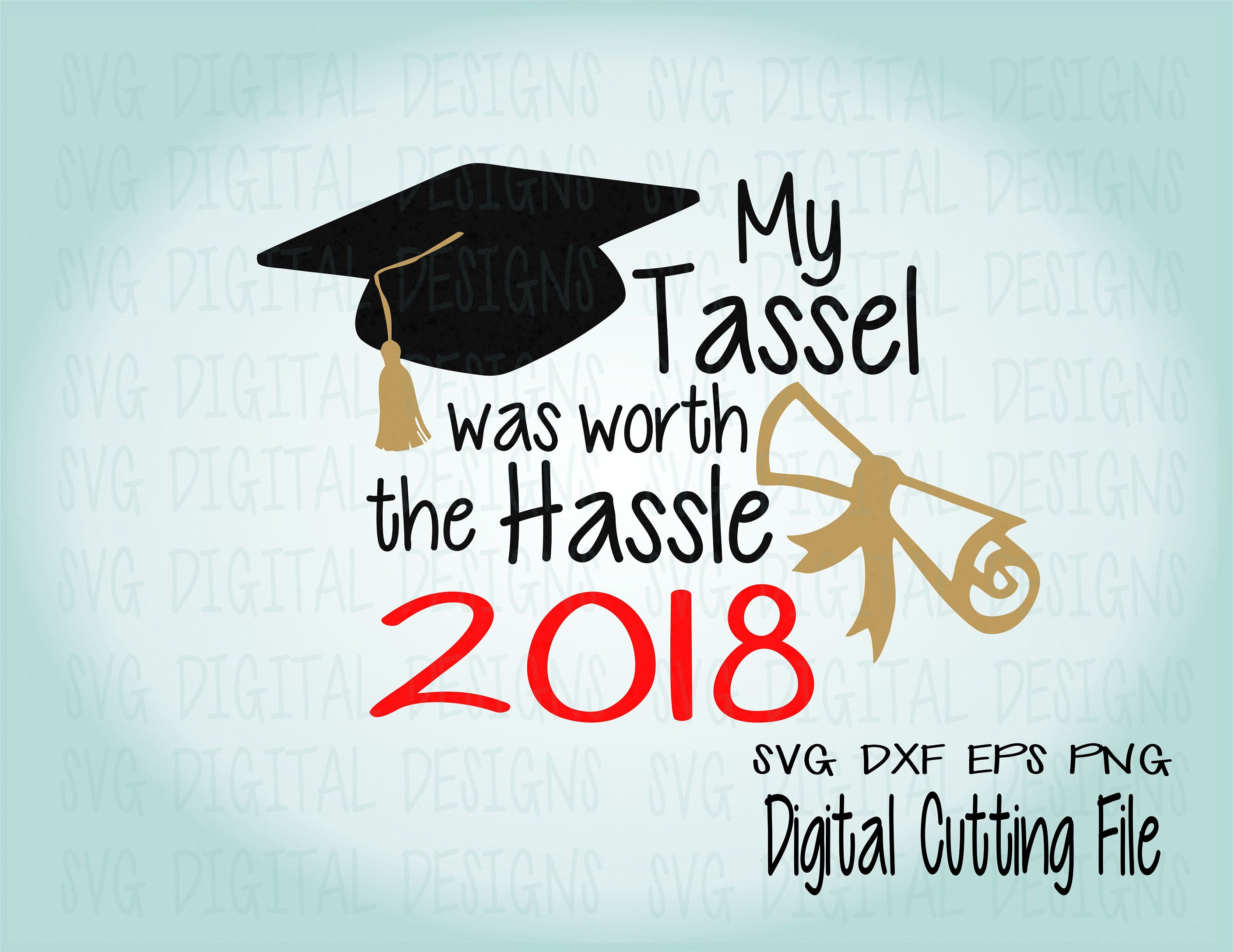 Graduation Saying Quote My Tassel was worth the