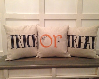 Trick or Treat Pillow Set