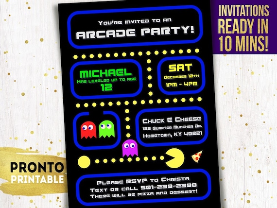 arcade-party-invitation-arcade-birthday-invitations-arcade