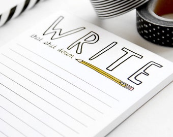 Coworker Gift - Gift Under 10 - Notepad - Write That Sh-t Down