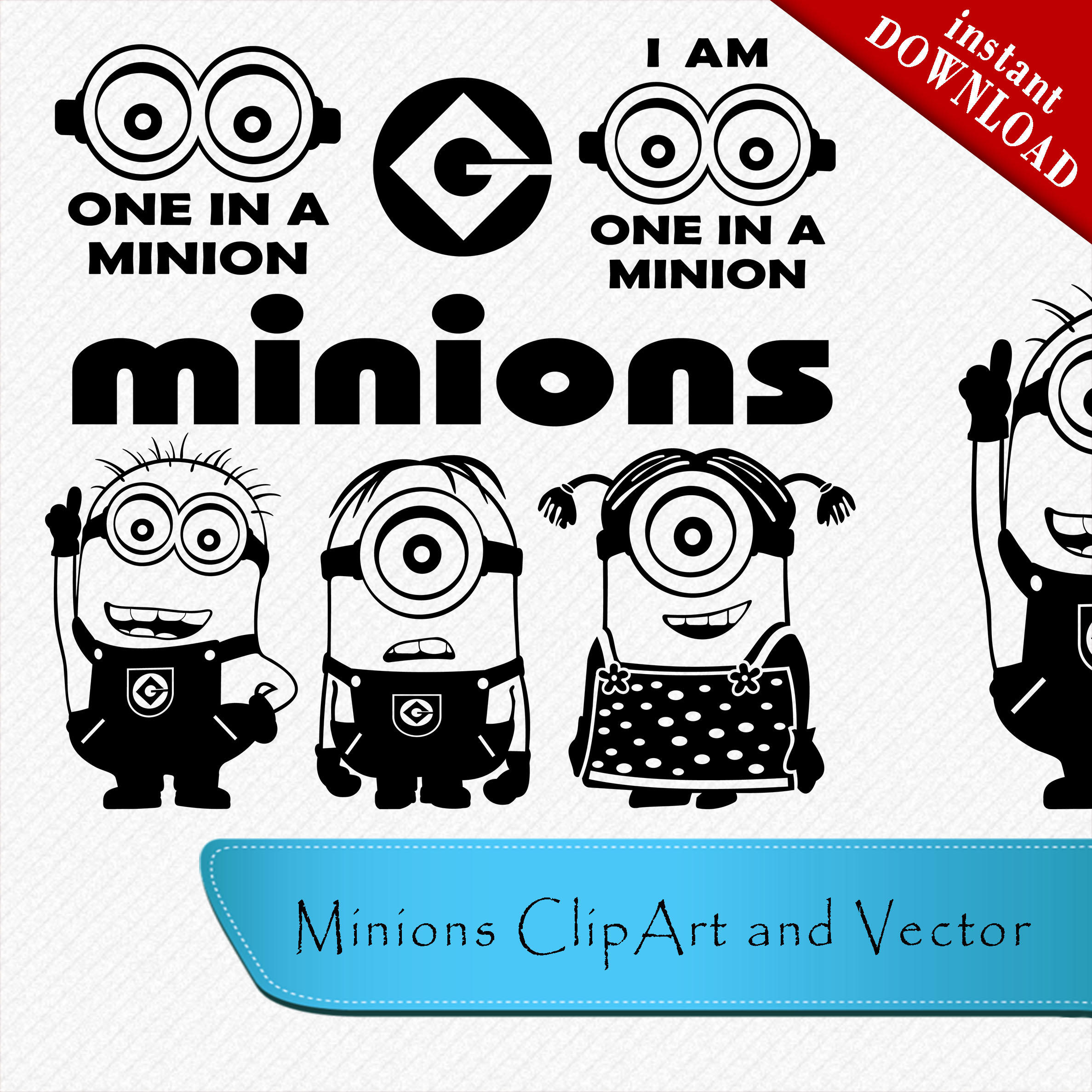 Download Minion svg Minion Silhouette Minion cricut file Minion