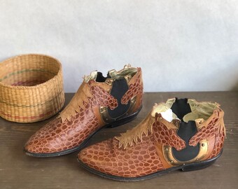 5.5 M | ZALO Western Horse Chelsea Ankle Boots