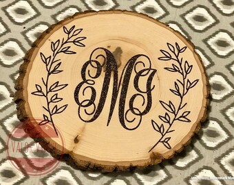 Personalized Tree Stump Slice