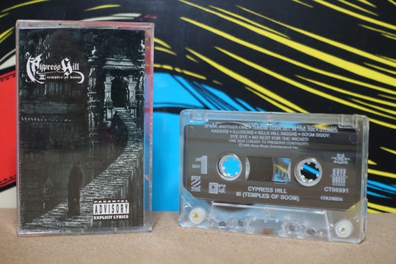 III - Temples Of Boom by Cypress HillVintage Cassette Tape