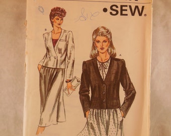 Vintage 1983 Kwik sew pattern for a size 6 - 12 jacket.