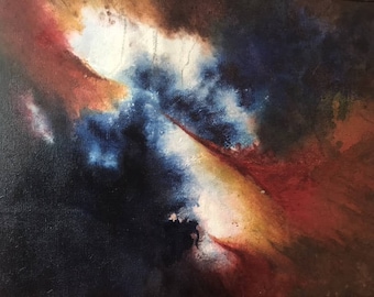 Abstract Oil on Canvas