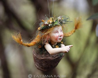 Pixie girl Leonie, handmade decoration
