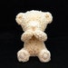 Silicone Candle molds Ornament Cute Bear Candle Soap Mould Fondant mold Polymer Clay Jewelry Soap Making Mold Melting Wax Resin,2DMouth BEAR