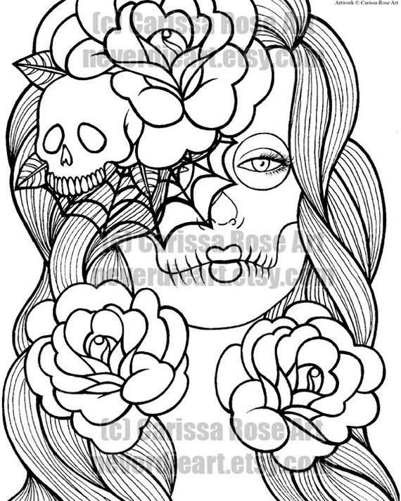 Digital Download Print Your Own Coloring Book Outline Page