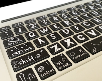 MacBook Keyboard Decal Sticker - Mac Air Pro DIY Keyboard Skin