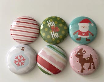 Christmas scrapbook flair buttons