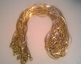 12 Pc Copper Snake Bone Chain/Stringing Chain Necklace