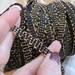 Trim Vintage Black Gold Metallic Elastic Gimp Braid Trim - .33 Inch Wide - 3 Yards Total (#211)