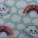 Rainbow and Cloud DIY Hair Clips Felt Embroidery Embellishment