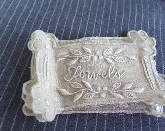 Embroidered embellishment 'towels'