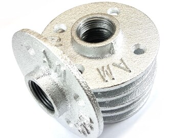 Floor flange cast Silver (15/21, 20/27, 26/34)