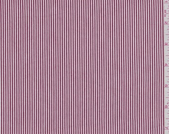 Red Stripe Cotton Ticking, Fabric By The Yard