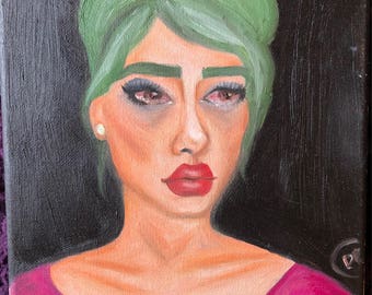 Sad Girl // Original Painting