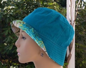 Chemo Hat Cancer Headwear Bucket Hat Reversible LARGE