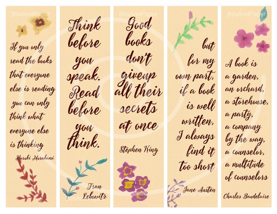 Featured image of post Short Book Quotes For Bookmarks