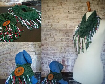 Garland Green Scarf with matching pet scarf