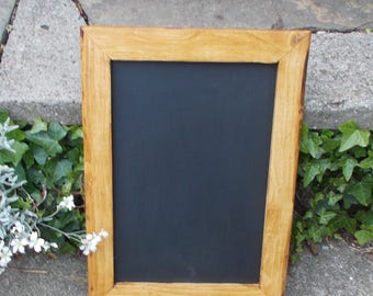 Rustic Hanging Chalkboard, Wood Frame Chalk Board, Black Board,