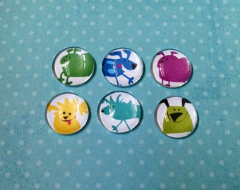Colorful Dog Bubble Magnets