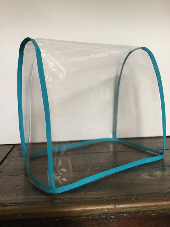 Clear Turquoise Crystal Blue PVC Food Mixer Cover KMix Kitchen