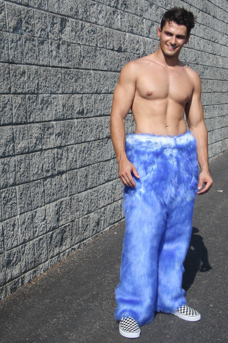 mens fuzzy pants