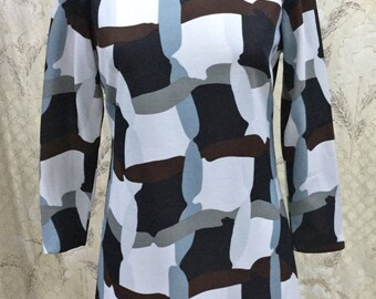Vintage 1970s Mod Dress, 1970s Mini Dress