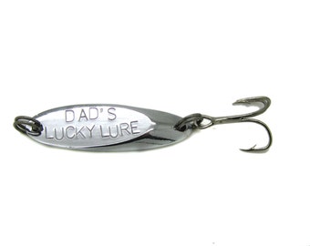 personalize fishing lure, dad gift, fishing lure, fisherman present, birthday, gift for dad, lucky lure, dad gift, Fathers Day gift