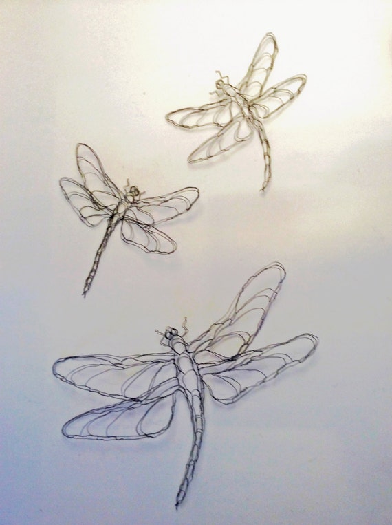 Wire Sculpture 2D Dragonfly Wall Art By Elizabeth Berrien Famous Sculptor Wire Sculpture 2D Dragonfly Wall Art By Elizabeth Berrien Famous Sculptor