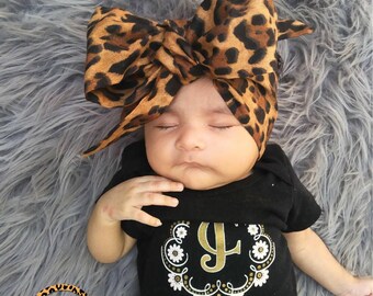 LEOPARD Headwrap, Fabric Headwrap, Baby Headwrap, Toddler Headwrap, Bow Headwrap, Cheetah headwrap, Newborn Headwrap, Turban Headwrap