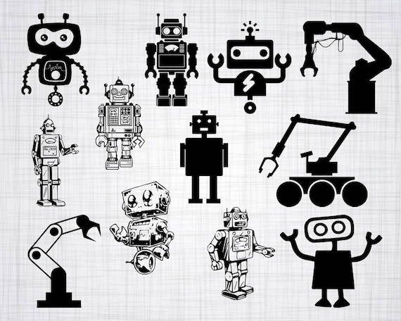 Download Robot SVG Bundle Robot SVG Robot Clipart Robot Cut Files