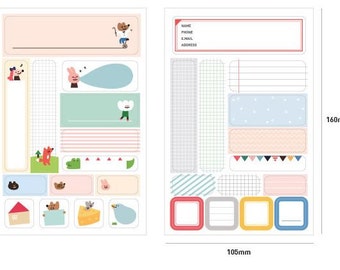 I'm + Index sticker (2 sheets)