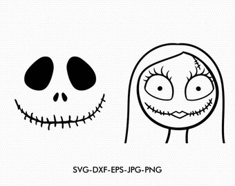 Download The nightmare before christmas silhouettes svg The nightmare