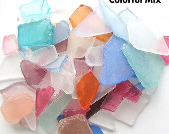 Sea Glass Bulk, Beach Decor, Nautical Decor Bulk Beach Glass, Bulk Seaglass, Beach Wedding Decor, Sea Glass Bulk COLORFUL MIX, 2 Lbs, #SGBCM