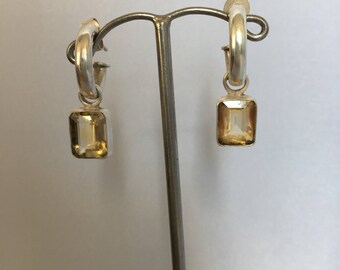 Earrings 925 Silver and citrine.