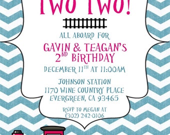 Chugga Chugga Two Two Invitations 9