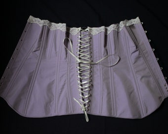Titanic Era Lilac Corset, Edwardian Udergarments