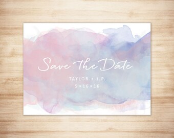 Dreamy Watercolor Save the Date