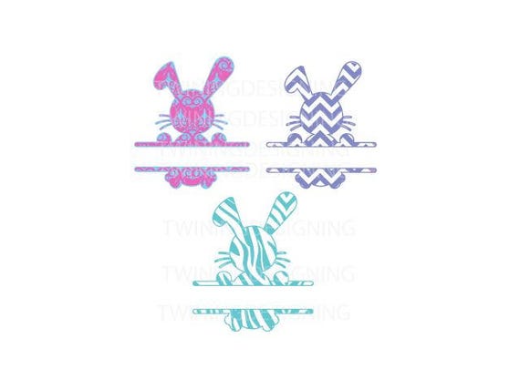 Download Split bunny easter bunny name bunny Easter SVG PNG DXF ...