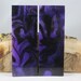 2 Pcs Purple and Black Composite Knife Scales (27)