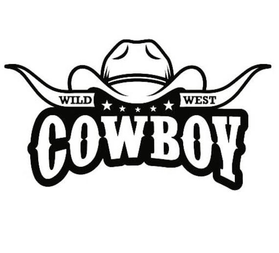Cowboy Logo 9 Bull Horn Wrangler Horse Country Western Rodeo